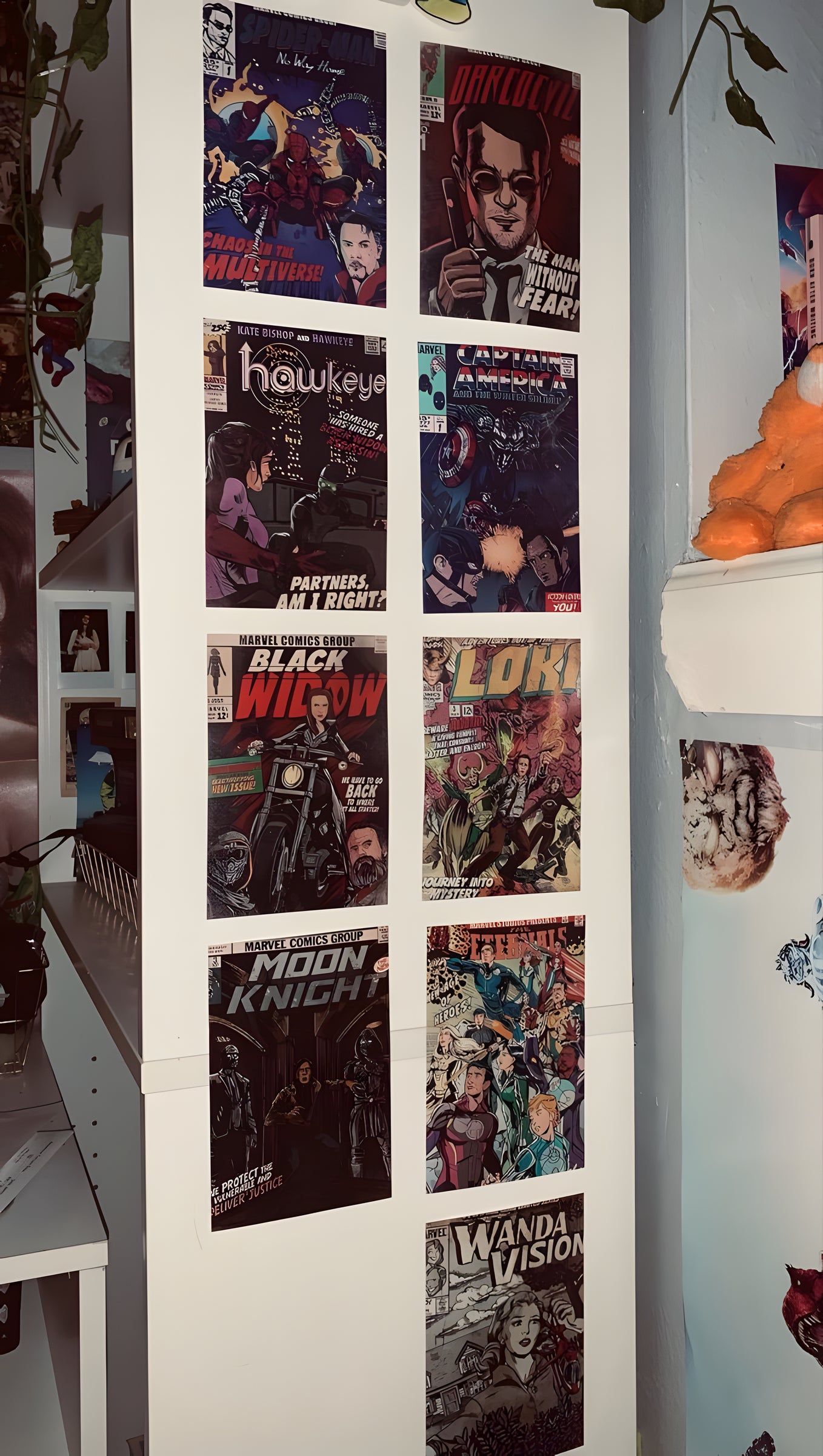 VINTAGE COMIC BOOK COVERS - WALL COLLAGE POSTERS