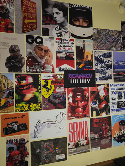 FORMULA 1 WALL COLLAGE POSTERS