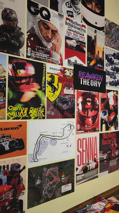 FORMULA 1 WALL COLLAGE POSTERS