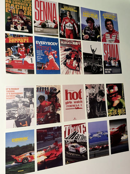 FORMULA 1 WALL COLLAGE POSTERS