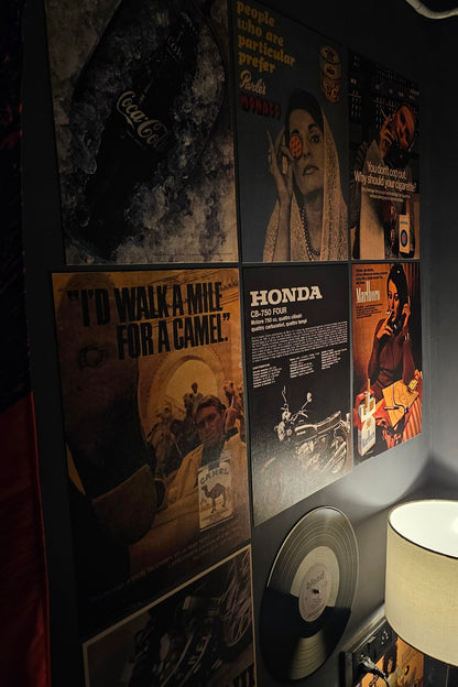 VINTAGE ADVERTISEMENTS - WALL COLLAGE POSTERS