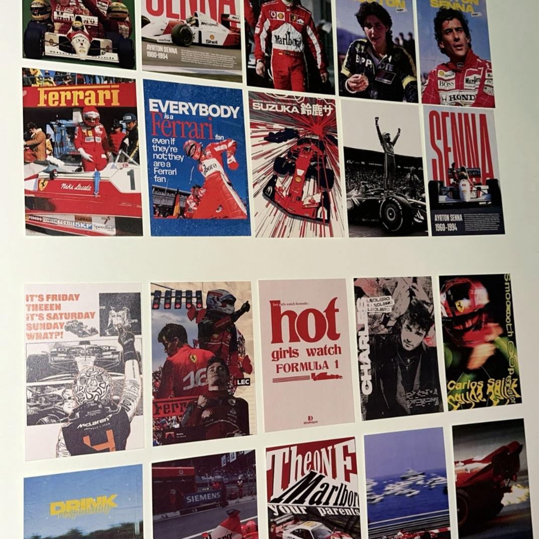 FORMULA 1 WALL COLLAGE POSTERS