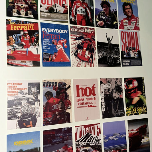 FORMULA 1 WALL COLLAGE POSTERS